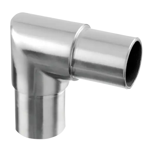 [140301-242-12] Raccord, 90°, carré; 140301-242-12; tube Ø42,4 mm x 2 mm, inox brossé 316 (14030124212)
