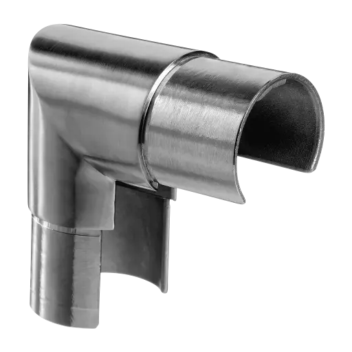 [146303-042-12] Raccord, 90°, vertical; 146303-042-12; tube à fd de gorge, Ø42,4x1,5 mm, inox brossé 316 (14630304212)