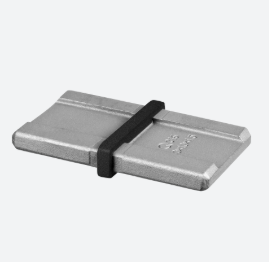 [134790-041-82] Raccord, main-courante 40x10 mm; 134790-041-82; , acier inoxydable 304, noir satiné (RAL 9005), surface texturée, une seule couche