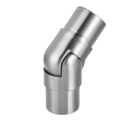 [140312-048-12] Raccord, orientable, (0°-70°); 140312-048-12; tube Ø48,3 mm x 2,6 mm, inox brossé 316 (14031204812)
