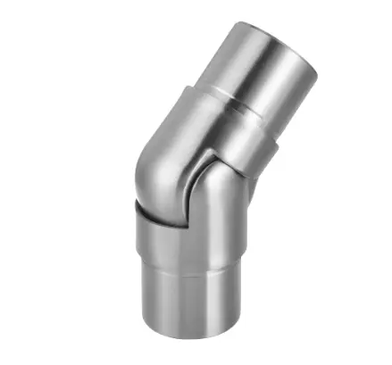 [140312-060-12] Raccord, orientable, (0°-70°); 140312-060-12; tube Ø60,3 mm x 2 mm, inox brossé 316 (14031206012)