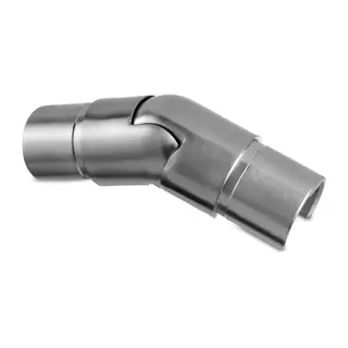 [146332-02-12] Raccord, orientable, (25°-55°), vers le bas; 146332-02-12; tube à fond de gorge, Ø30 mm, inox brossé 316 (14630203012)