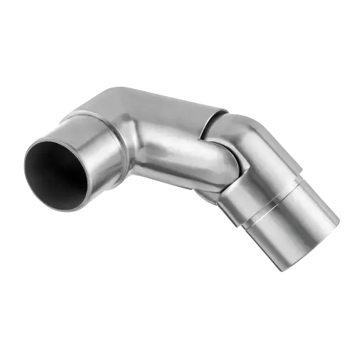 [130317-248-02] Raccord, orientable, droite, (0°-70°); 130317-248-02; tube Ø48,3 mm x 2 mm, inox brossé 304 (13031824812)