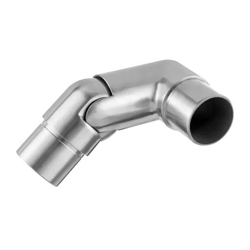 [130317-248-01] Raccord, orientable, gauche, (0°-70°); 130317-248-01; tube Ø48,3 mm x 2 mm, inox brossé 304 (13031724812)