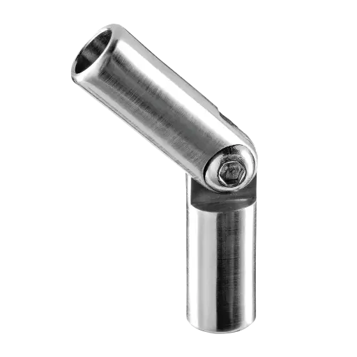 [141312-012-12] Raccord, orientable, pour barre, ±90°; 141312-012-12; barre Ø12 mm, inox brossé 316 (14030201212)