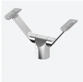 [140693-042-12] Support de main-courante double, t=Ø42,4x2mm; 140693-042-12; orientable, main-courante Ø42,4mm, inox brossé 316 (14069324212)