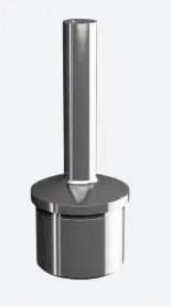 [130686-12] Support de main-courante pour tube, filetage M6; 130686-12; , pour balustre poste Ø48,3 mm x 2 mm, acier inoxydable 304, brossé - NEW