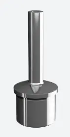 [140688-12] Support de main-courante pour tube, filetage M6; 140687-12; , pour balustre poste Ø48,3 mm x 2,6 mm, acier inoxydable 316, brossé