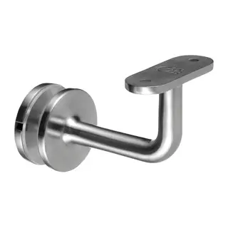 [130117-000-12] Support de main-courante pour verre, plat; 130117-000-12; pour verre 8 - 31,52 mm, inox brossé 304 (13011700012)