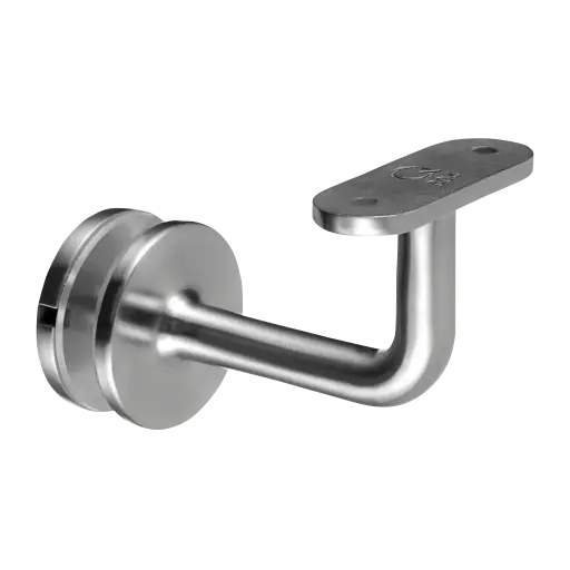 [140117-000-12] Support de main-courante pour verre, plat; 140117-000-12; pour verre 8 - 31,52 mm, inox brossé 316 (14011700012)