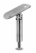 [130818-048] Support de main-courante sur poteau filetage M10; 130818-048; orientable, main-cour. Ø48,3 mm, inox brossé 304 (13081804812)