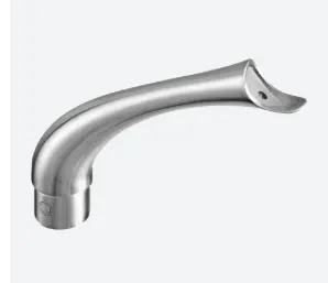 [140706] Support de main-courante sur poteau, cintré; 140706; Ø42,4 x 2 mm, main-cour. Ø42,4 mm, inox brossé 316 (14070624212)