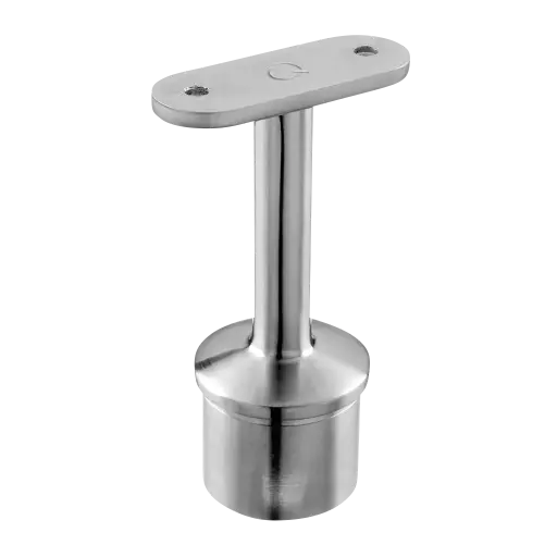 [130712-000-00-12] Support de main-courante sur poteau; 130712-000-00-12; Ø42,4 x 2,6 mm, main-cour. plat, inox brossé 304 (13071000012)