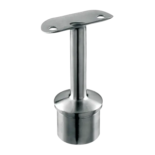 [140711-048-01-12] Support de main-courante sur poteau; 140711-048-01-12; , Ø48,3 x 2 mm, avec passe-câble, m-c Ø48,3 mm, inox brossé 316 (14071164812)