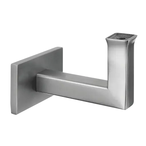 [134111-000-12] Support de main-courante, Square L., pour mur; 134111-000-12; filetage M8, main-courante plat, inox brossé 304 (13411100012)