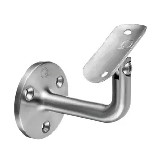 [140102-042-12] Support de main-courante, orientable, p. mur; 140102-042-12; main-courante Ø42,4 mm, inox brossé 316 (14010204212)