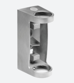 [130557-048-12] Support pour poteau MOD 0557, montage latéral; 130557-048-12; pour tube Ø48,3 mm, inox brossé 304 (13055704812)