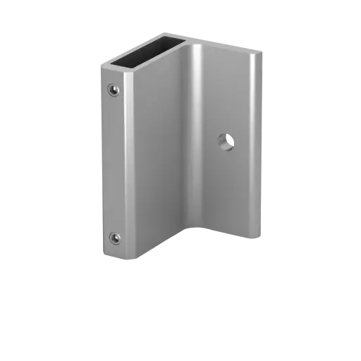 [169028-120-00-08] Support pour poteau, EA, montage latéral; 169028-120-00-08; 120x70 mm, aluminium, effet argenté mat, anodisé (16902806008)