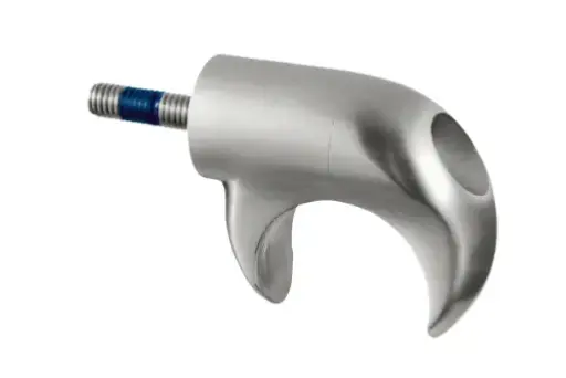 [140860-048] Support pour tube à fond de gorge, devant poteau; 140860-048; horizontal & diagonal, Ø48,3 mm, inox brossé 316 (14086004812)