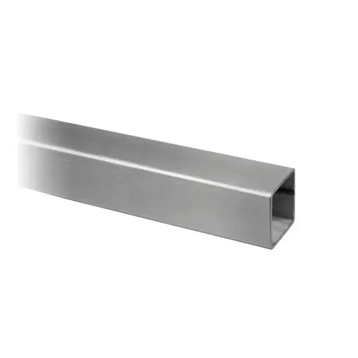 [144900-040-50-12] Tube carré, 40x40x2 mm; 144900-040-50-12; L=5000 mm, inox brossé 316 (14490004012)