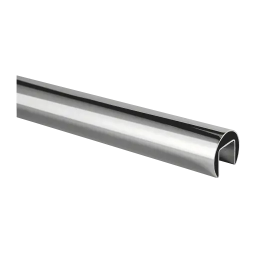 [146920-042-50-10] Tube à fond de gorge, Ø42,4 mm x 1,5 mm; 146920-042-50-10; L=5000 mm, U=24 mm x 24 mm, inox poli 316 (14692004210)