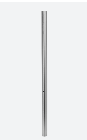 [130937-242-01-12] Tube, Ø42,4 mm x 2 mm, M8 un côté; 130937-242-01-12; pince à verre, horiz., H=1250 mm, inox brossé 304 (13093724212)