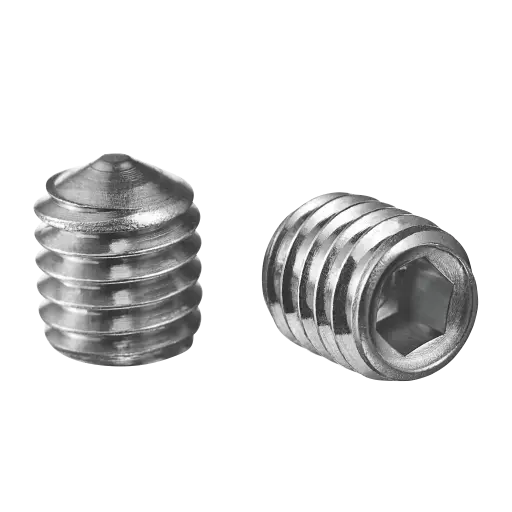 [230490-506] Vis sans tête à six pans creux, pointue, QS-94; 230490-506; M5 x 6 mm, DIN 914/ISO 4027, A2-70, Real-Loc (95049050613)