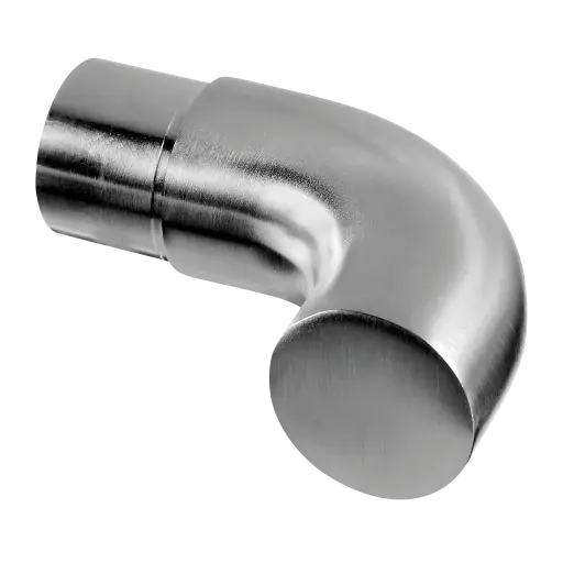 [170313-048] Raccord, orientable (0°-70°), incl. 2 adaptateurs, main-courante bois Ø48 mm, inox brossé 304