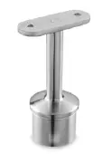 [14.0710.200.12] Support de main-courante sur poteau, Ø42,4 x 2 mm, main-courante plat, inox brossé 316