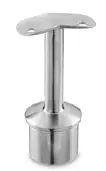 [14.0710.348.12] Support de main-courante sur poteau, 45°, Ø42,4 x 2 mm, main-cour. Ø48,3 mm, inox brossé 316