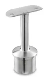 [13.0709.233.12] Support de main-courante sur poteau, Ø33,7 x 2 mm, main-cour. Ø33,7 mm, inox brossé 304