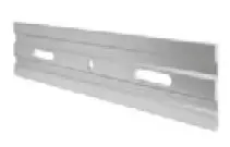 [168137-18] Profil de drainage, Easy Glass Pro, montage latéral, aluminium brossé, anodisé