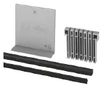 [19.6901.018.00] Set de cales en cautchouc, fixé, Easy Glass Pro, L=2500 mm, pour verre 17,52 mm