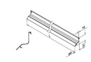 Imperméable profil de recouvrement, Smart "F"; 166980-50-00; , Easy Glass, L=5000 mm, aluminium, brut