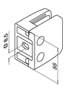 Pince á verre, MOD 26, sans cales; 142600-000-12; plat, inox brossé 316 (14260000012) - SELL OUT