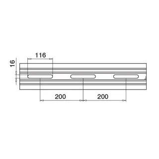 Drainage profile, EG Smart, fascia mount, MOD 8237, alu2.webp