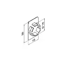Anchor plug, Easy Glass View, MOD 6838, plastic2.webp