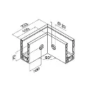 Base channel corner, EG Prime, fascia m., MOD 8431, alu2.webp