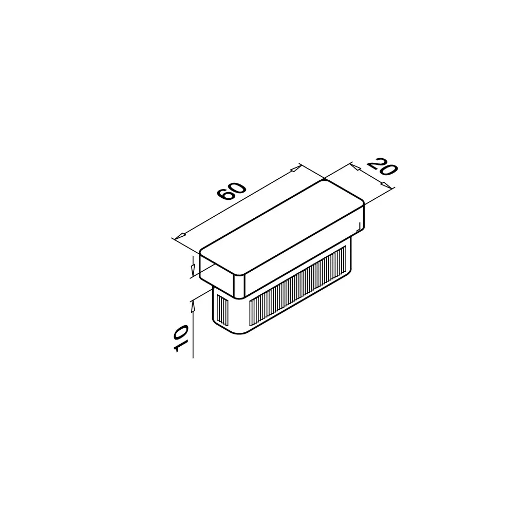 Embout, Square Line, Easy Hit, plat; 145728-062-12; pour tube 60x20x2 mm, inox brossé 316 (14572726212)_2.webp