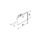 Embout, EH, plat, pour tube à fond de gorge; 166734-654-00; 65x40x1,5 mm, aluminium, brut (16673265400)_2.webp
