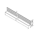 Habillage, Easy Glass Smart, montage latéral; 168234-050-00; inverse, extérieur, L=5000 mm, aluminium, brut (16692153100)_2.webp