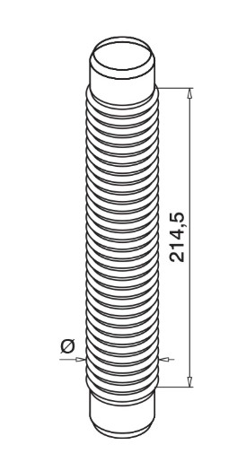 Tube connector, Flex-connect, 0-210°, MOD 0316, 304; 130316