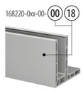 EG Smart "F", profil de sol, mont. au sol; 168220-025-00-18; L=2500 mm, aluminium brossé, anodisé 25µm (16693200018)
