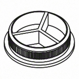 Embout, Easy Hit, arrondi; 135729-242-12; pour tube Ø42,4 mm x 2 mm, inox brossé 304 (13572924212)