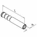 Douille taraudée, Q VMZ-IG 90 M12, QS-207; 244510-290; inox 316 (19451222414)