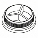 Embout, Easy Hit, plat; 135732-233-12; pour tube Ø33,7 mm x 2 mm, inox brossé 304 (13573223312) - SELL OUT