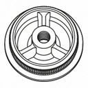 Embout, Easy Hit, arrondi, filetage M10; 135735-048; pour tube Ø48,3 mm x 2,6 mm, inox brossé 304 (13573504812) - SELL OUT
