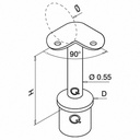 Support de main-courante sur poteau, 90°; 130711-048-90-12; Ø48,3 x 2 mm, main-cour. Ø48,3 mm, inox brossé 304 (13071184812) - SELL OUT130711-048-90-12-file-1-2.jpg