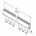 EG Slim, profil de sol, montage au sol; 168010-050-00-18; L=5000 mm, aluminium brossé, anodisé 25µm (16690450018) - SELL OUT