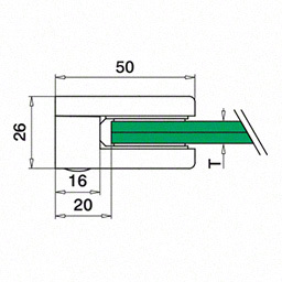Pince á verre, MOD 27, sans cales; 142700-000-12; plat, inox brossé 316 (14270000012) - SELL OUT